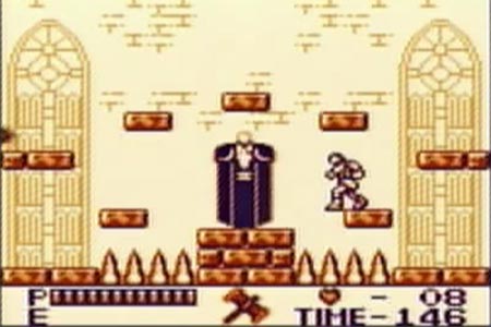 This shows the final blow being delta to Dracula to complete my no death long play of Castlevania 2 Belmont's Revenge for gameboy.