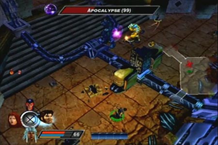 The X-men team engage a level 99 Apocalpse with level 66 characters during the final battle.