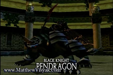 Dark Cloud's Black Knight Pendragon Boss on the 100th floor of the Demon Shaft.